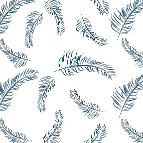 蓝色羽毛背景免抠素材